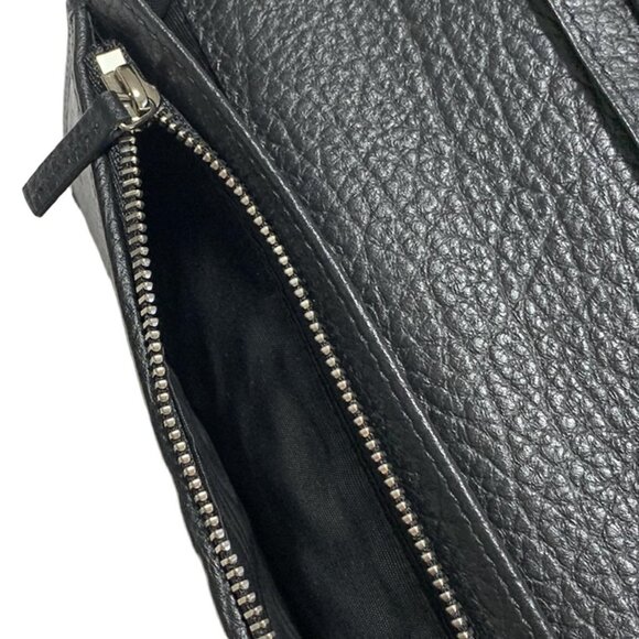 Auth GUCCI - 795331 Black Leather Long Wallet - Picture 4 of 5